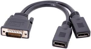 KAIBOXIXI DMS-59Pin Male to Dual DP Displayport Female Splitter Extension Cable for PC Graphics Card