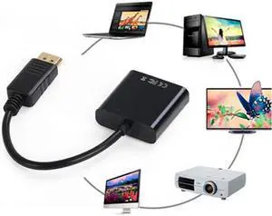Xiwai Cable DP DisplayPort Display Port Source to DVI Display Monitor Converter Cable 20cm