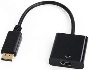 Chenyang DP-006 20cm DP DisplayPort to HDMI Video Audio Converter Cable Black