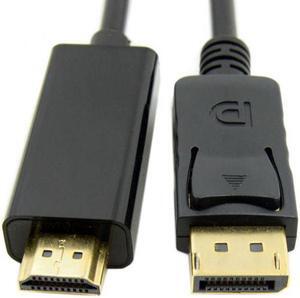 Xiwai Cable Male DisplayPort DP to HDMI Male 1080P Video Cable 6ft 1.8m HDTV LCD with Audio