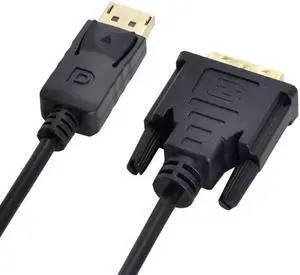 KAIBOXIXI DisplayPort DP Male Source to DVI Male Single Link Video Cable 6ft 1.8m for DVI monitor