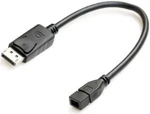 KAIBOXIXI DP DisplayPort Male to Mini DP DisplayPort  Female Cable 20cm for Displays HDTV Monitor