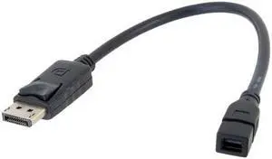 CYSM DP DisplayPort Male to Mini DP DisplayPort  Female Cable 20cm for Displays HDTV Monitor