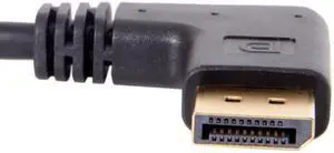 Xiwai Cable Right Angled DP DisplayPort 90 Degree to Mini DP DisplayPort  Female Cable for Displays Monitors