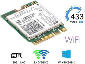 KAIBOXIXI Dual Band 2.4G 5Ghz 433Mbps 3165AC NGFF 802.11AC WiFi 3165NGW M.2 WLAN Card +BT 4.0 Network Adapter