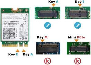 Xiwai Cable Dual Band 2.4G 5Ghz 433Mbps 3165AC NGFF 802.11AC WiFi 3165NGW M.2 WLAN Card +BT 4.0 Network Adapter