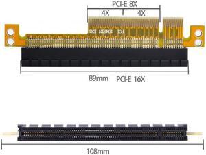 CYSM PCI-E Express 8x to 16x Extender Converter Riser Card Adapter Male to Female Extension