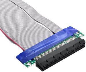 KAIBOXIXI PCI-E Express 8X to 8x Male to Female Slot Riser Extender Card Ribbon Flexible Cable 20cm
