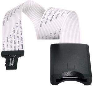 CYSM Micro-SD TF Memory Card Kit Male to SD Female Extension Soft Flat FPC Cable Extender 25cm