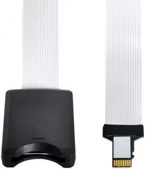 KAIBOXIXI Micro-SD TF Memory Card Kit Male to SD Female Extension Soft Flat FPC Cable Extender 25cm