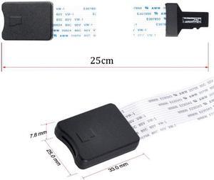 CYSM Micro-SD TF Memory Card Kit Male to TF Female Extension Soft Flat FPC Cable Extender 25cm