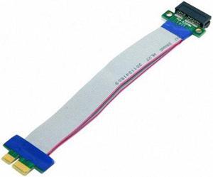 CYSM PCI-E Express 1X Slot Riser Card Extender Extension Ribbon Flex Relocate Cable 20cm