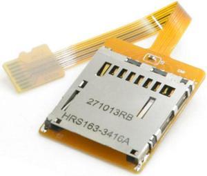 CYSM Micro SD TF Memory Card Kit Male to SD Female Extension Soft Flat FPC Cable Extender 10cm