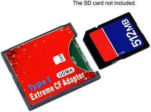KAIBOXIXI SD SDHC SDXC to High-Speed Extreme Compact Flash CF Type I Adapter For 16/32/64/128 GB