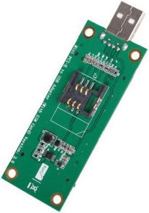 Jimier Cable Mini PCI-E Wireless WWAN to USB Adapter Card with SIM Card Slot Module Testing Tools