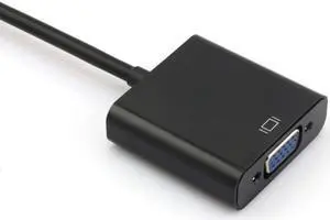Jimier Cable hdmi input to VGA female output projectors monitors adapter PC Laptop Black