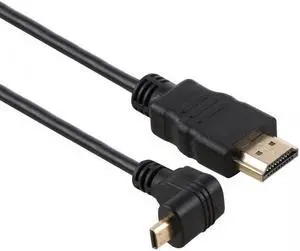 Jimier Cable Up Angled 90 Degree Micro HDMI to HDMI Male HDTV Cable for Cell Phone & Tablet & Camera