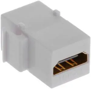 KAIBOXIXI HDMI 1.4 Snap-in Female to Female F/F Keystone Jack Coupler Adapter for Wall Plate White