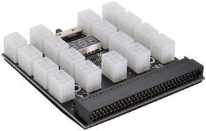 Jimier Cable 1200W Server PSU Power Supply Breakout Board Adapter with 17 Ports ATX 6 Pin for DPS-800GB 1200FB 1200QB