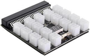 CYSM 1200W Server PSU Power Supply Breakout Board Adapter with 17 Ports ATX 6 Pin for DPS-800GB 1200FB 1200QB