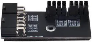 Jimier Cable Dual ATX 8Pin Female to 6+8pin Male 180 Degree Angled Power Adapter for NVIDIA 3080 3090 Graphics Card GPU