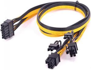 Jimier CY PW-026 12Pin to ATX Dual 8Pin6Pin Splitter GPU Graphics Card Modular Power Supply Cable for 3080 3090 AX850 AX750 AX650