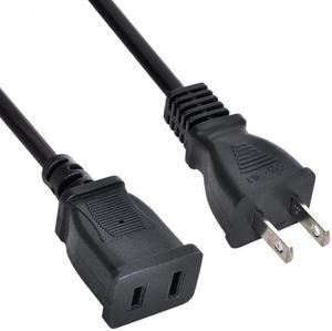 Chenyang Cable USA Outlet Saver Power Extension Cord Cable 2-prong 2 Outlets  for NEMA 1-15P to NEMA 1-15R 50cm