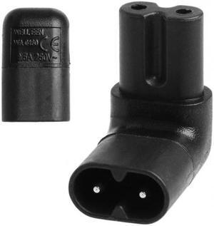 CYSM Figure 8 IEC 320 C7 to C8 90 Degree Up Down Angled Right Angle AC Power Adapter Extension