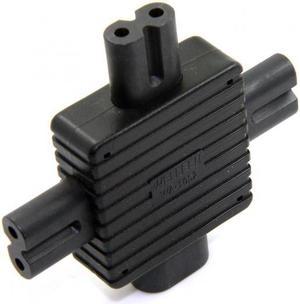 Chenyang Cable IEC 320 Figure 8 C8 Male to 3X Female C7 Splitter Power Adapter for Power Supply 1 in 3 out