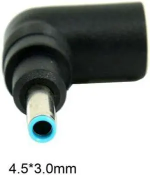 Jimier Cable DC 7.4*5.0mm Ultra slim DC Jack to 4.5*3.0mm Plug 90 Right Angled Adapter For Laptop