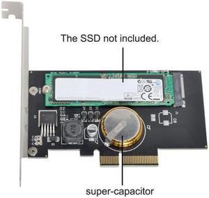 Chenyang Cable PCI-E 3.0 x4 to M.2 NGFF M Key SSD Nvme Card Adapter PCI Express with Power Failure Protection 4.0F Super Capacitor