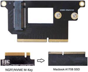 Xiwai Cable M.2 NGFF M-Key NVME SSD Convert Card fit for Macbook Pro  2016 2017 13" A1708 A1707 A1706