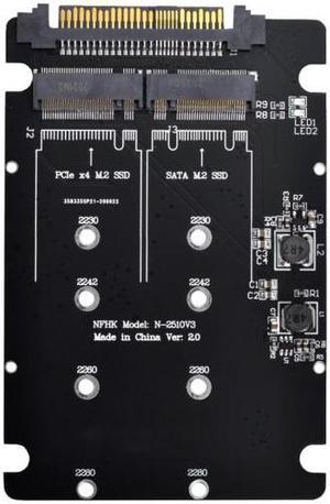 Chenyang SA-026 SFF-8639 NVME U.2 to Combo NGFF M.2 M-key SATA PCIe SSD Adapter for Mainboard Replace SSD 750 p3600 p3700