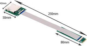 KAIBOXIXI NGFF M.2 NVMe Mainboard to CF Express Extension Cable M2 M-key for CFE Type-B Support R5 Z6 Z7 Memory Card