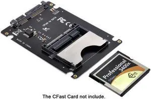 KAIBOXIXI CFast 2.0 to SATA Card Adapter 2.5" Case SSD HDD CFast Card Reader for PC Laptop
