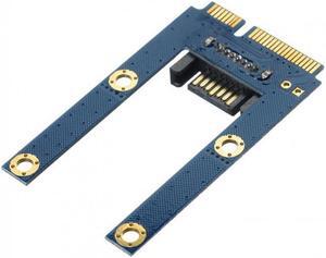 Xiwai Cable 50mm Mini PCI-E mSATA SSD to Flat SATA  7pin Hard Disk Drive PCBA Extension Adapter