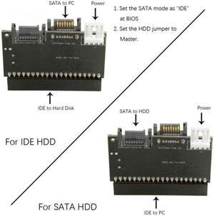 Chenyang Cable IDE 100 133 PATA to Dual Serial SATA 7PIN Adapter Reversible Converter for Hard Disk Drive