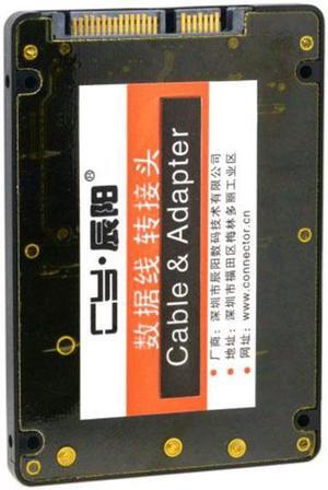 KAIBOXIXI 2 in 1 Combo M.2 NGFF B-key & mSATA SSD to SATA 3.0 Adapter Converter Case Enclosure