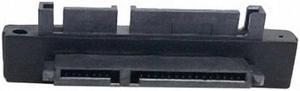 CYSM 90 Degree Down Angled SATA 22Pin 7+15 Male to SATA 22P Female Extension Convertor Adapter