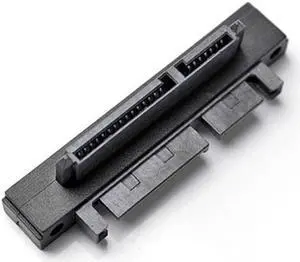 KAIBOXIXI 90 Degree Down Angled SATA 22Pin 7+15 Male to SATA 22P Female Extension Convertor Adapter