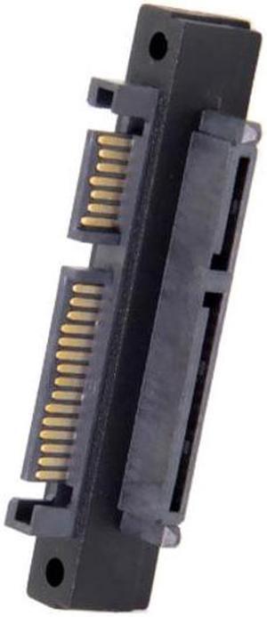 CYSM 90 Degree Up Angled SATA 22Pin 7+15 Male to SATA 22Pin Female Extension Convertor Adapter