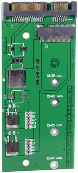 KAIBOXIXI M.2 NGFF B/M-key 2 Lane SSD to 7mm 2.5" SATA 22pin hard disk case PCBA for E431 E531 X240S Y410P Y510P