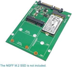 Xiwai Cable 2 in 1 Combo Mini PCI- E 2 Lane M.2 NGFF & mSATA SSD to SATA 3.0 III Adapter Converter PCBA