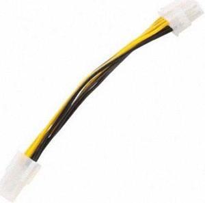 Jimier Cable 10cm 4Pin to 8 Pin EPS 12V ATX Motherboard Power Supply Adapter Converter Cable