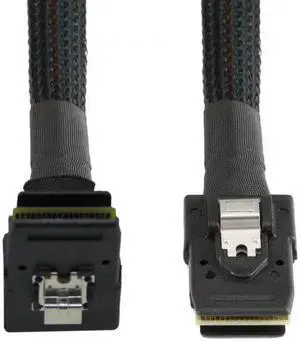 Chenyang SF-031 1m SFF-8087 Mini SAS 4i 36 Pin to 36Pin Right 90 Degree Angled Cable