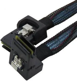 Jimier Cable 1m SFF-8087 Mini SAS 4i 36 Pin to 36Pin Right 90 Degree Angled Cable