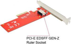 Xiwai Cable PCI-E4.0 4X Host Adapter to NVMe Ruler 1U GEN-Z EDSFF Short SSD E1.S Carrier Adapter