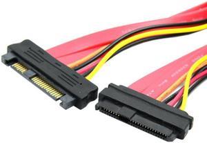 Chenyang Cable SAS Hard Disk drive SFF-8482 SAS Cable 29Pin Male to Female Extension Cable 0.5m