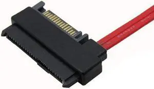 Jimier Cable SFF-8482 SAS 29 Pin to 7 Pin SATA Hard Disk Drive Raid Cable with 15 Pin SATA Power Port