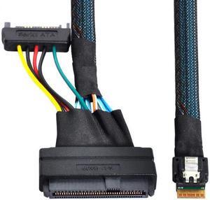 CYSM U.2 U2 SFF-8639 to Slimline SFF-8654 4i NVME PCIe SSD Cable for Mainboard SSD 750 p3600 p3700 M.2